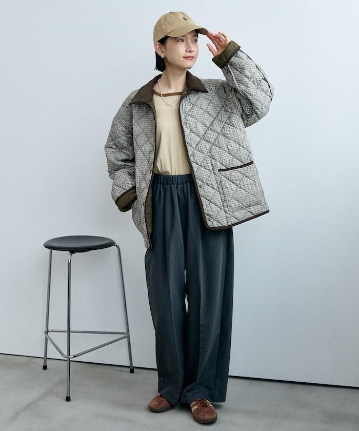 PRIMALOFT 菱格絎縫 翻領可反穿外套