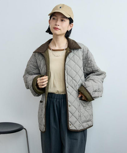 PRIMALOFT 菱格絎縫 翻領可反穿外套