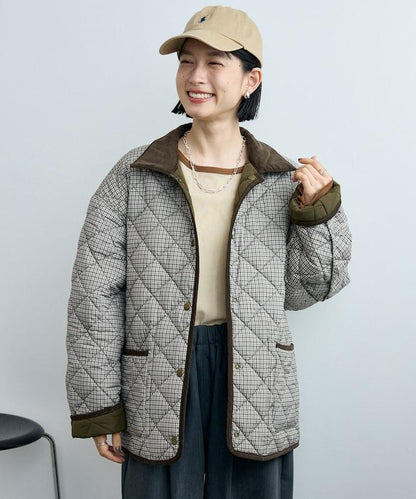 PRIMALOFT 菱格絎縫 翻領可反穿外套