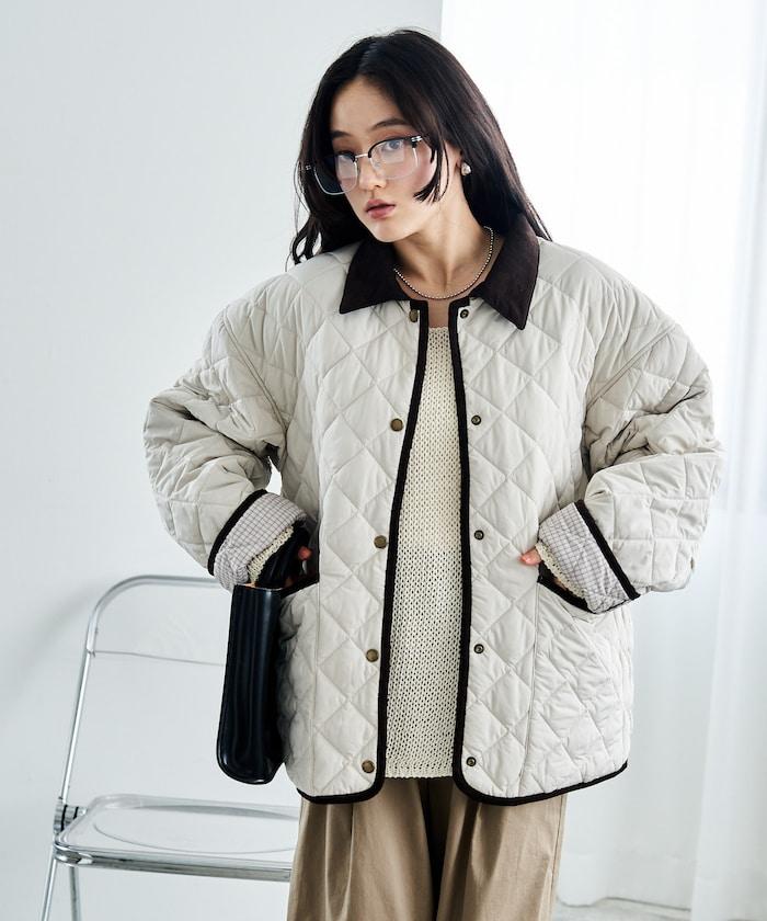 PRIMALOFT 菱格絎縫 翻領可反穿外套
