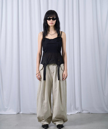 【SixM】BALLOON TWILL PT