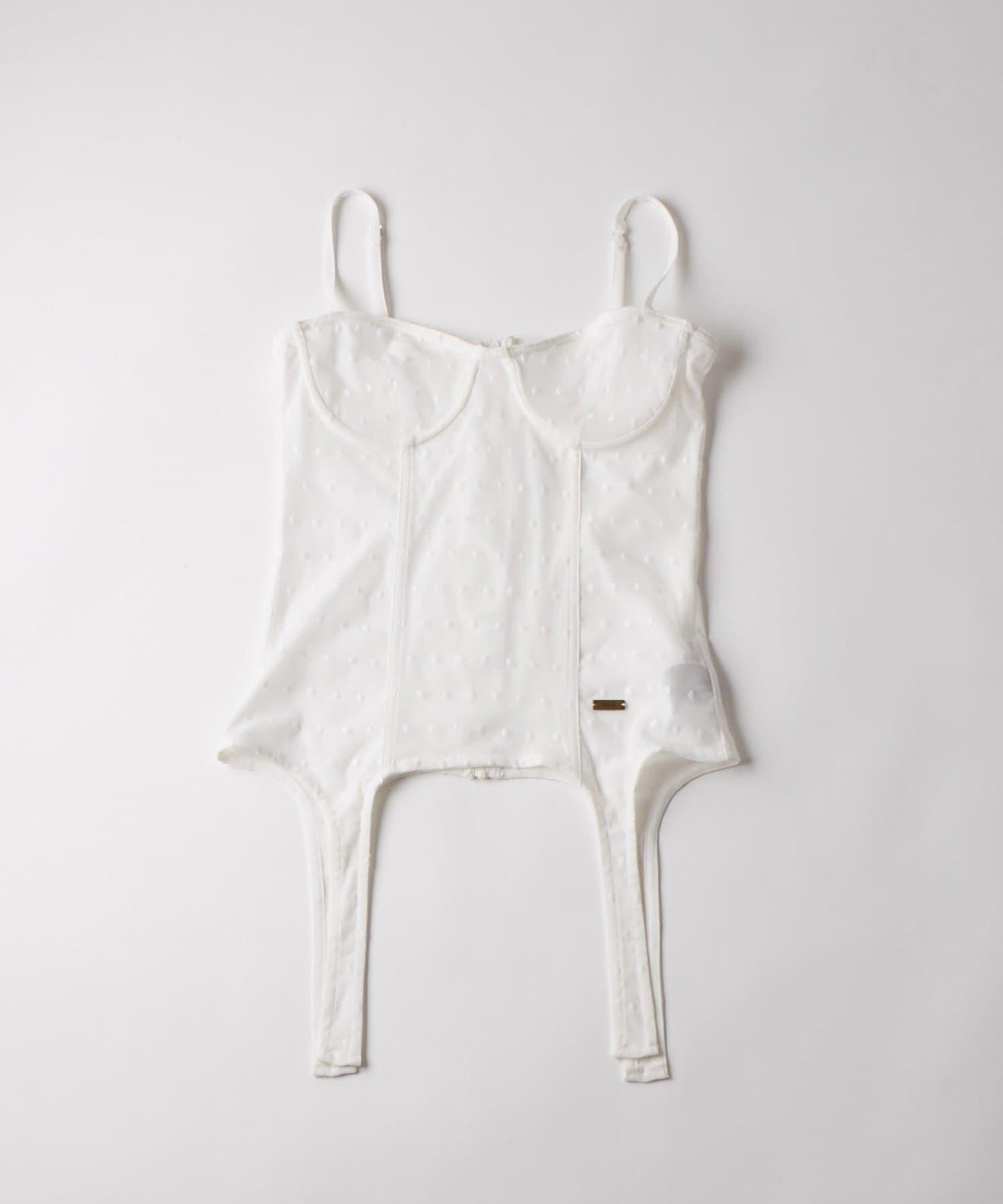 【SixM】Tulle garter corset