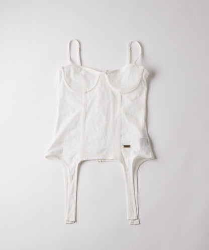 【SixM】Tulle garter corset
