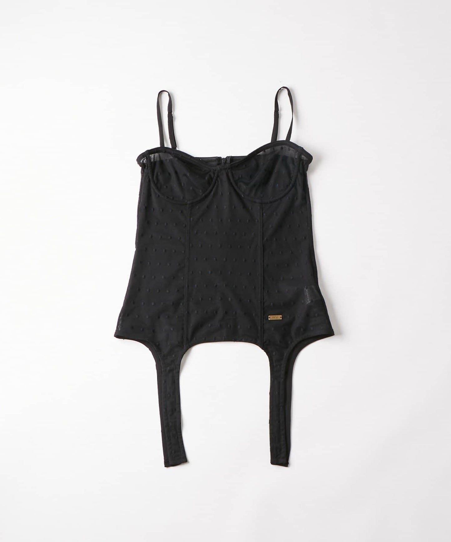 【SixM】Tulle garter corset