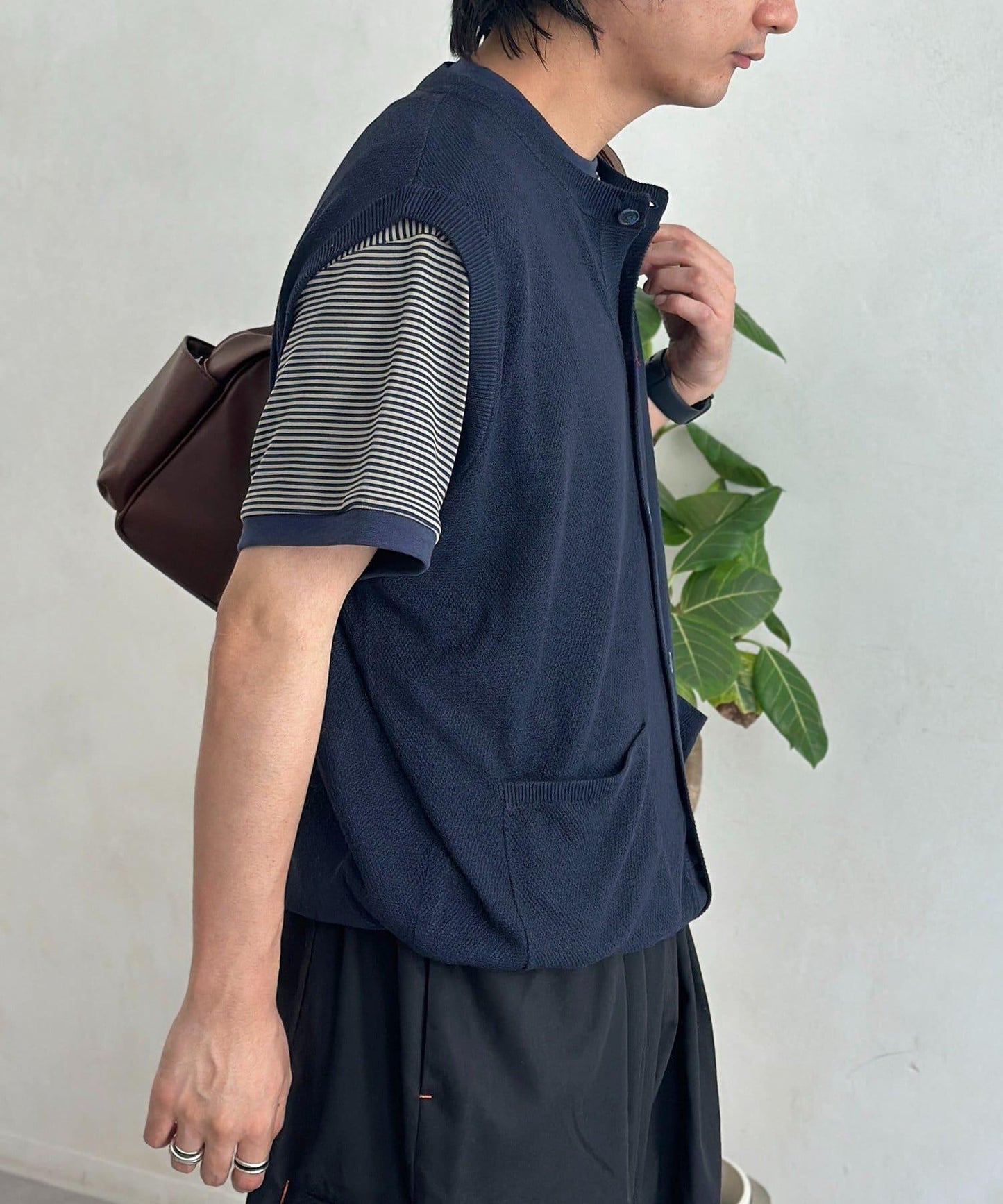 【U.S. POLO ASSN.】圓領針織背心開衫