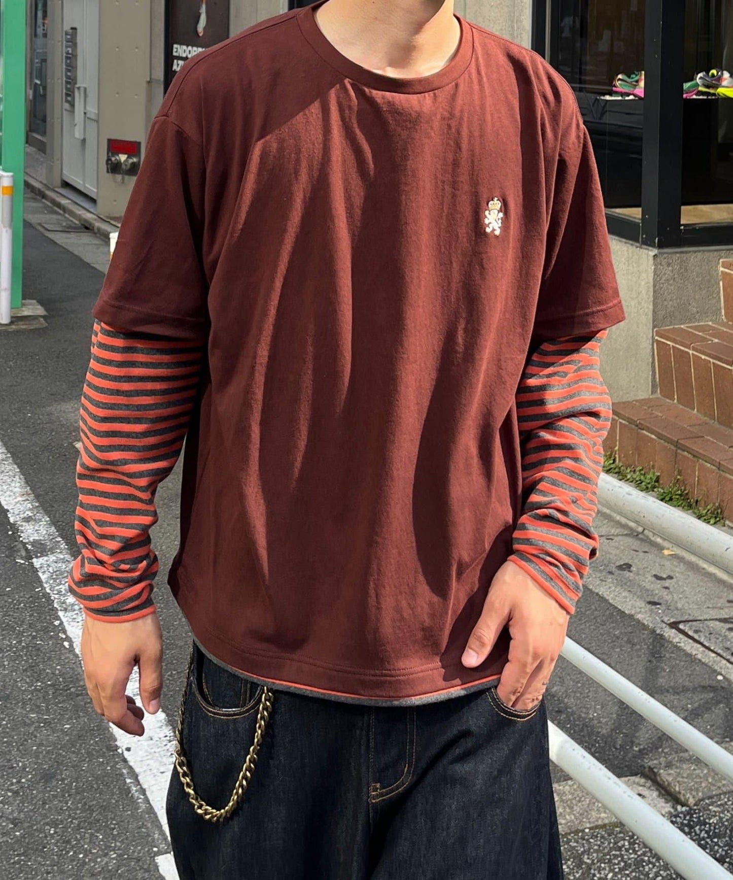 羅紋圓領長袖T恤