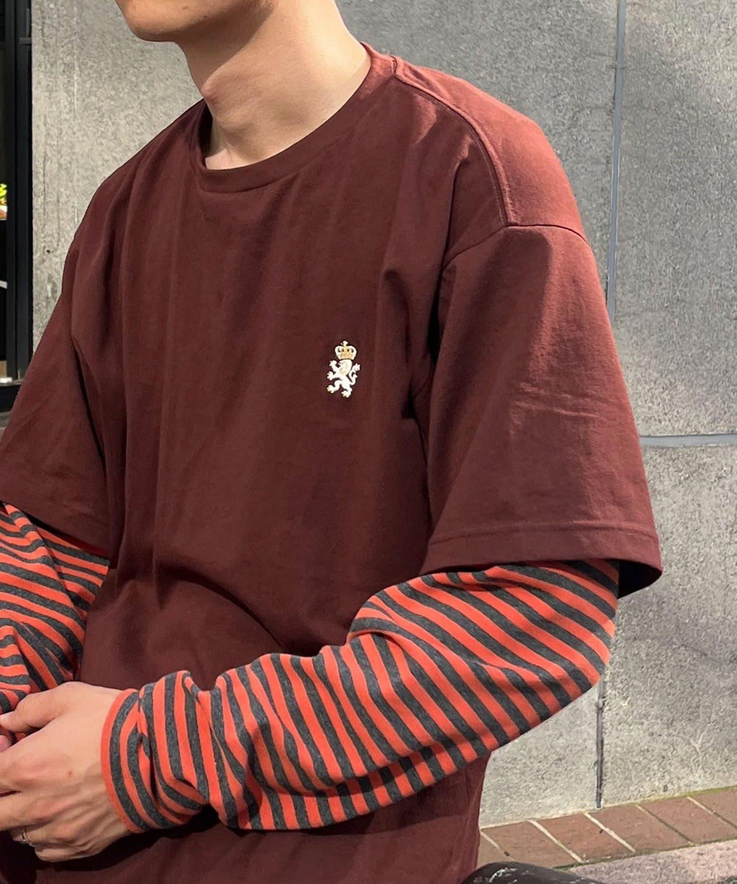 羅紋圓領長袖T恤
