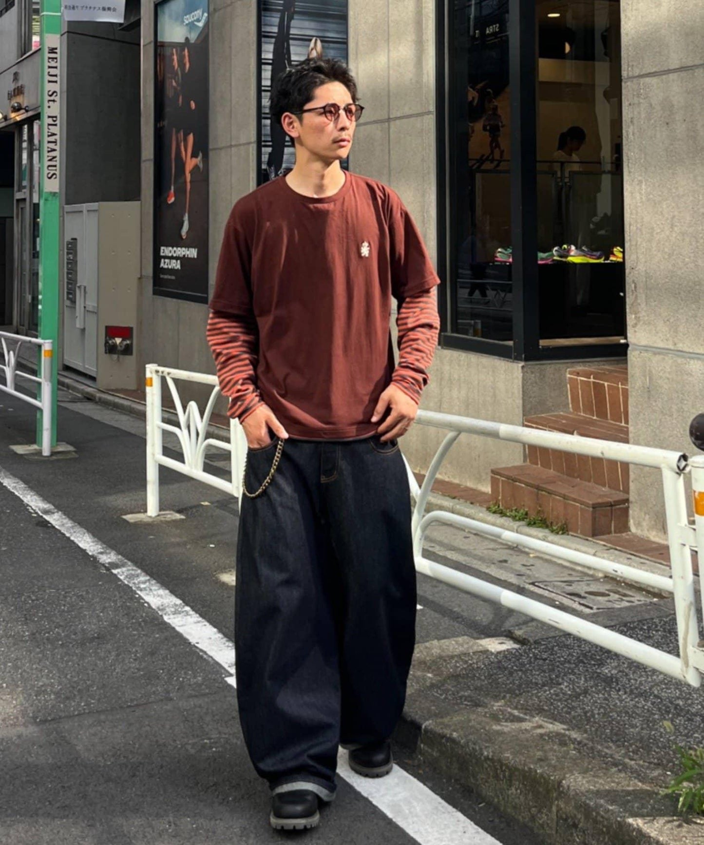 羅紋圓領長袖T恤