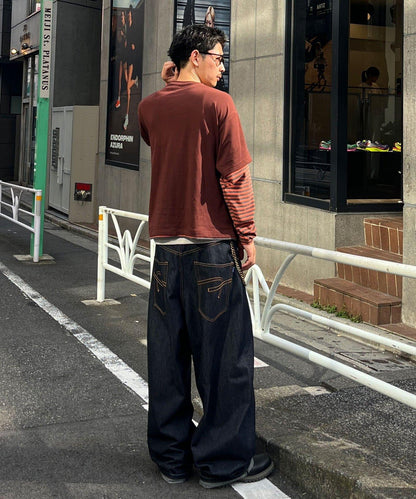 羅紋圓領長袖T恤