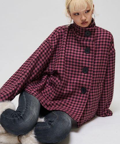 【26AW LOOK掲載品番】大紐扣不對稱半身外套