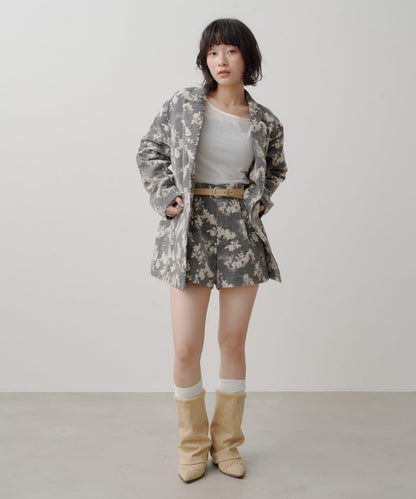 limited flower jacquard jacket