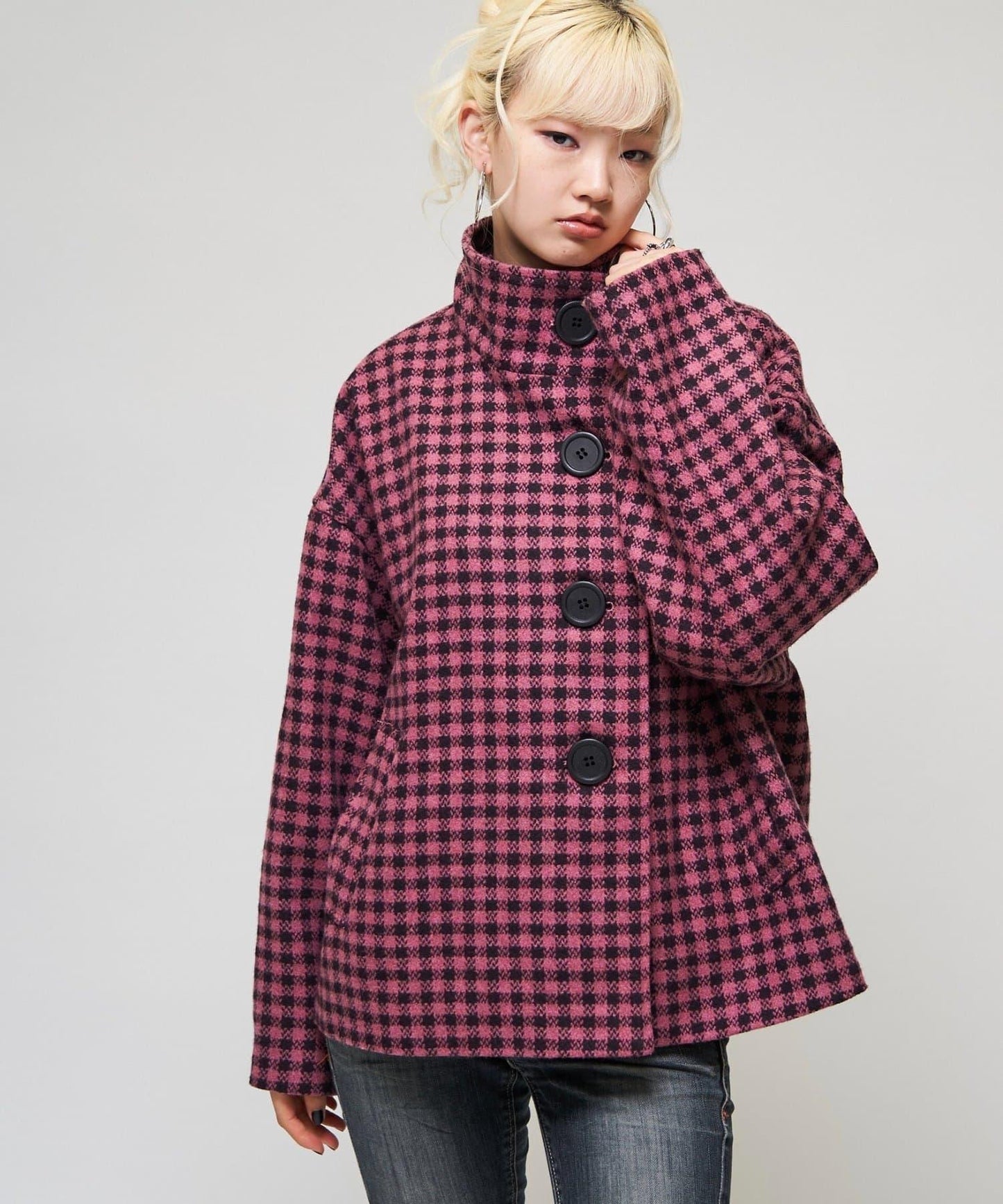 【26AW LOOK掲載品番】大紐扣不對稱半身外套