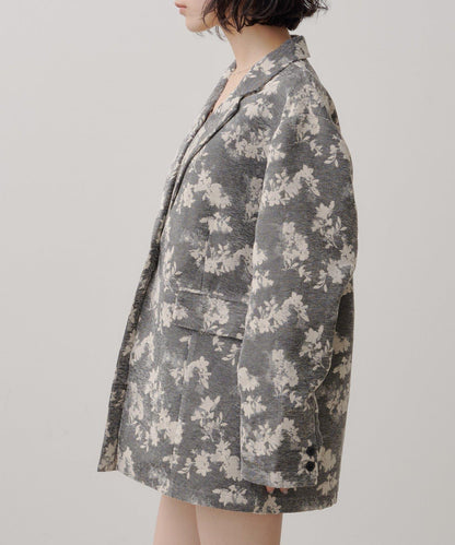 limited flower jacquard jacket