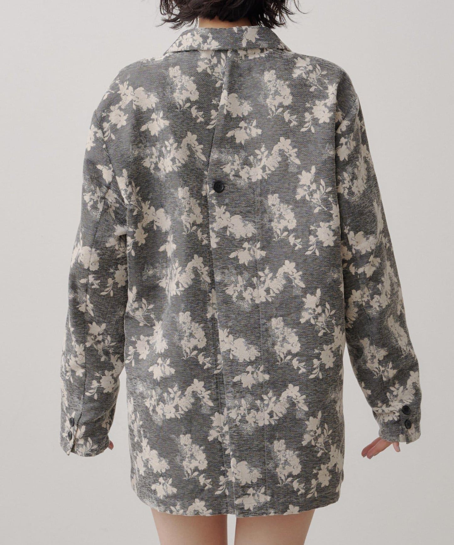 limited flower jacquard jacket