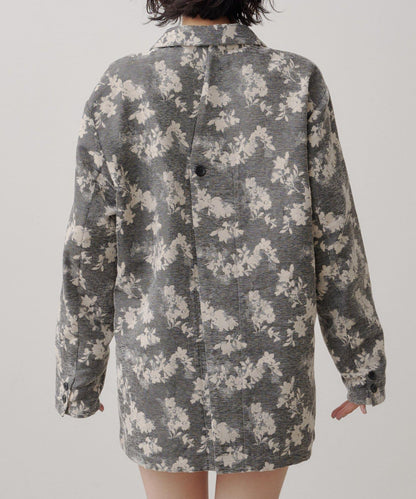 limited flower jacquard jacket
