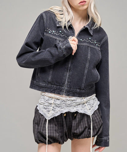 【26AW LOOK掲載品番】羊羔毛牛仔夾克