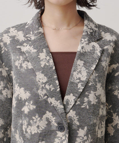 limited flower jacquard jacket