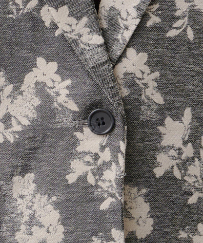 limited flower jacquard jacket