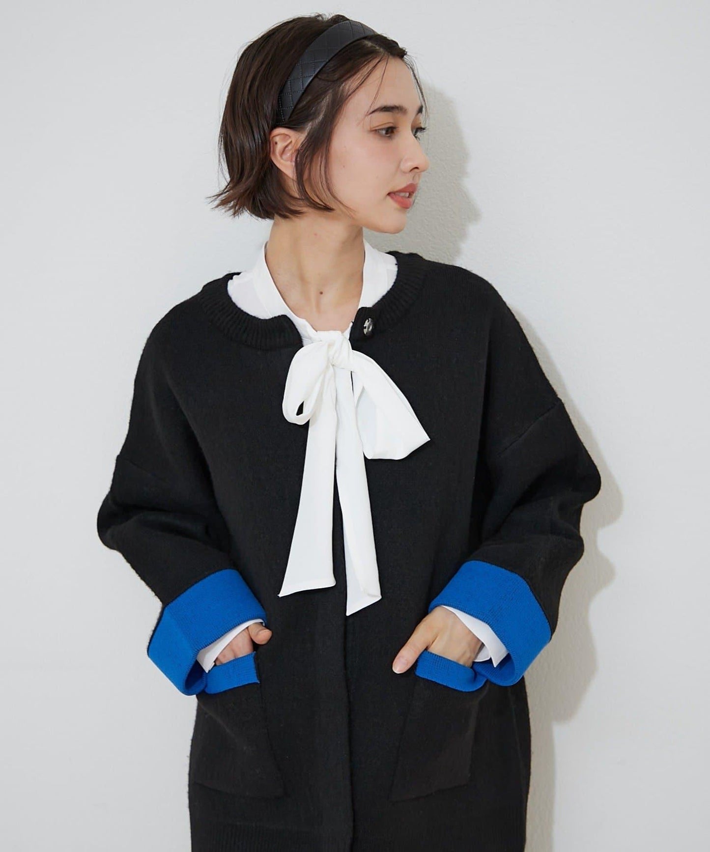 女士領結襯衫