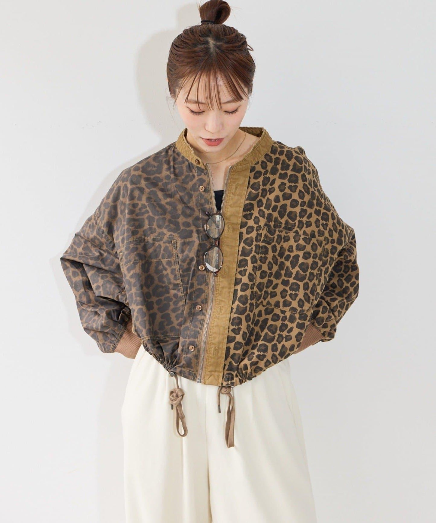 【etsinta】リメイクZIP柄シャツジャケット