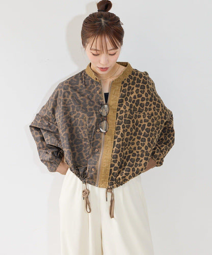 【etsinta】リメイクZIP柄シャツジャケット