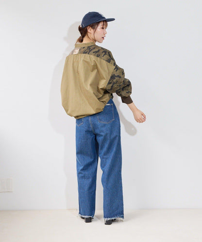 【etsinta】リメイクZIP柄シャツジャケット
