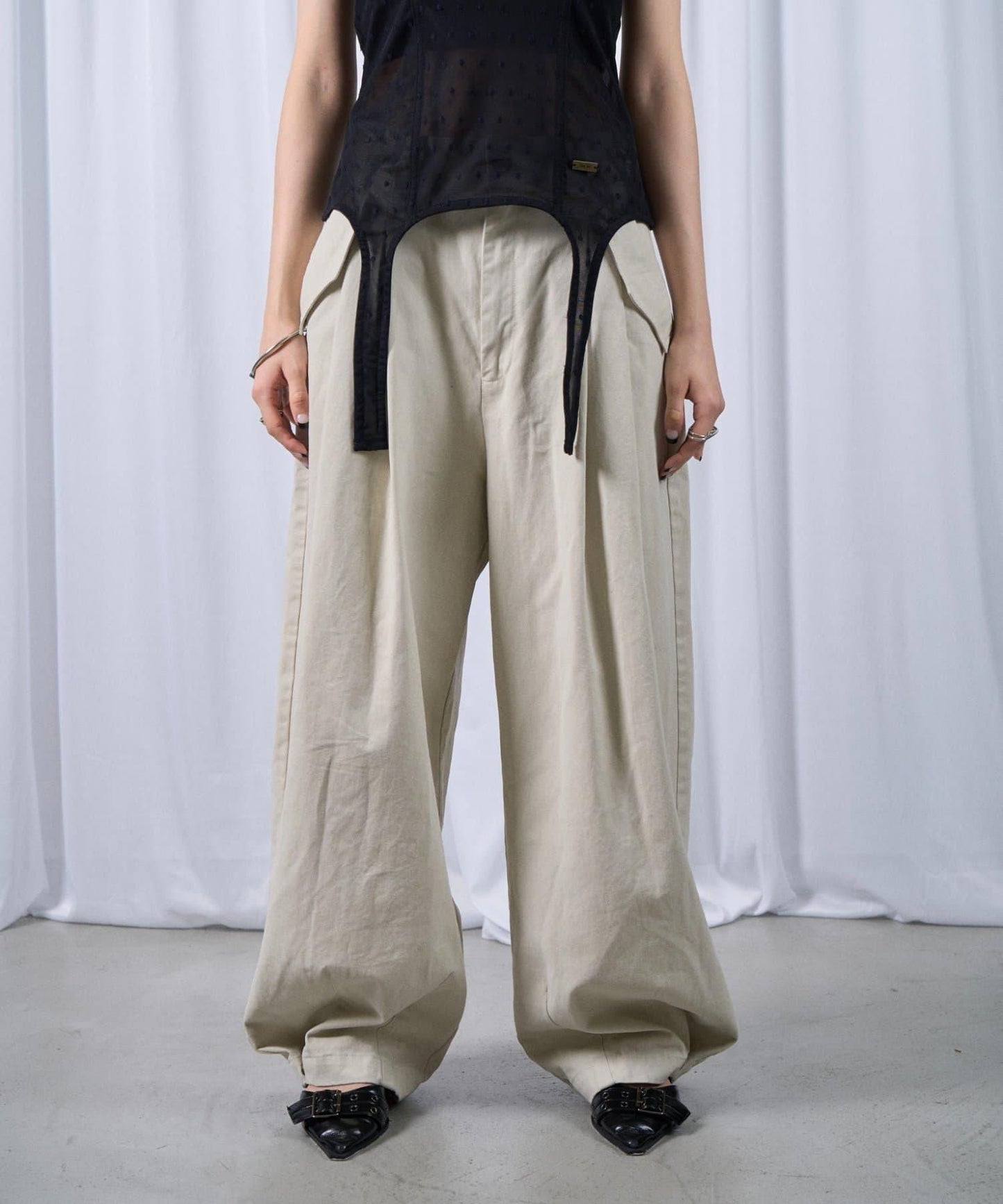 【SixM】BALLOON TWILL PT