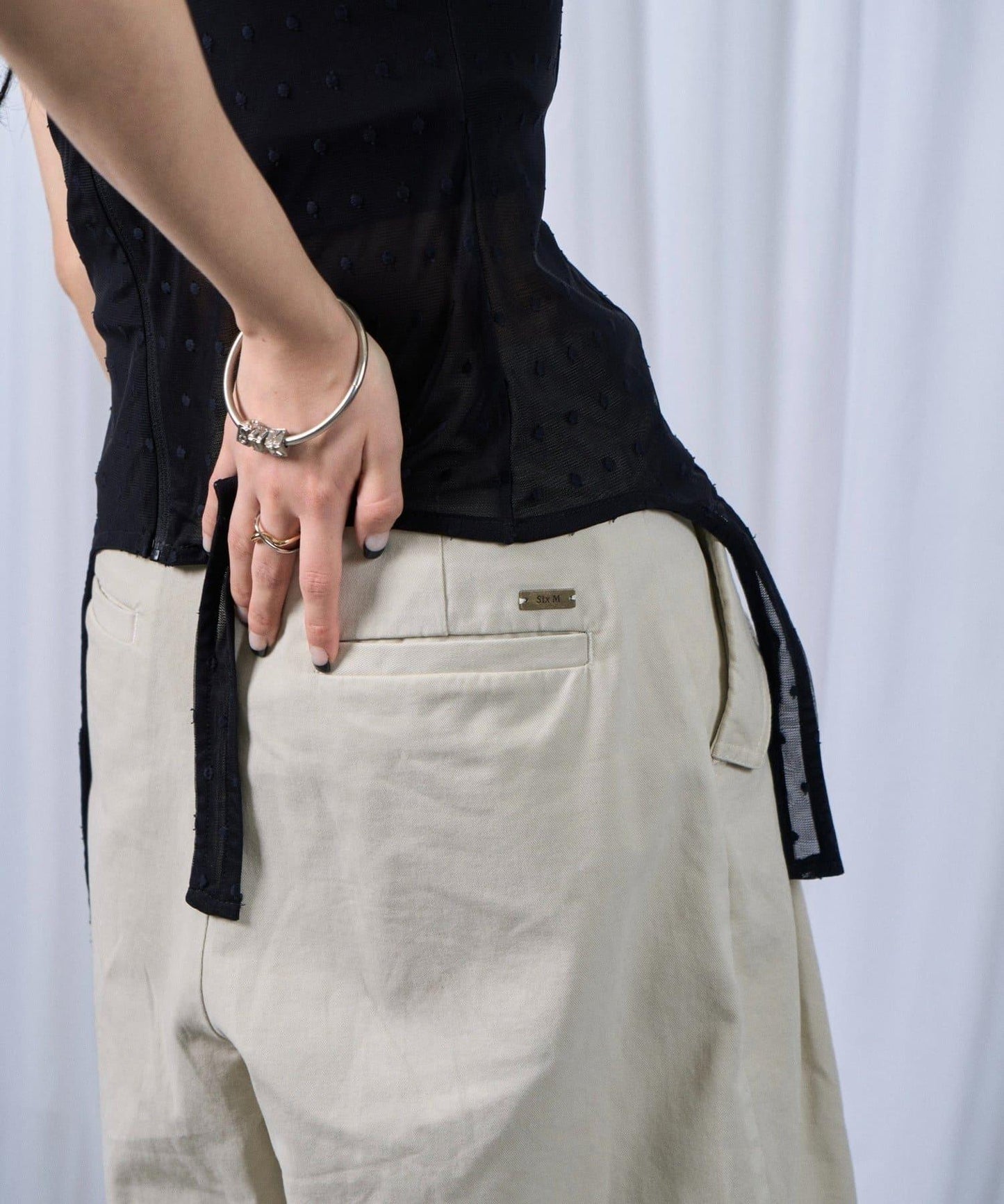 【SixM】BALLOON TWILL PT