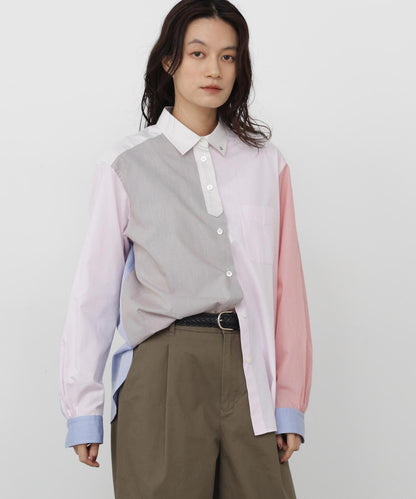 《ニューベーシック / 4カラー展開 / Good Price / 洗える》ポプリンレギュラーカラーシャツ