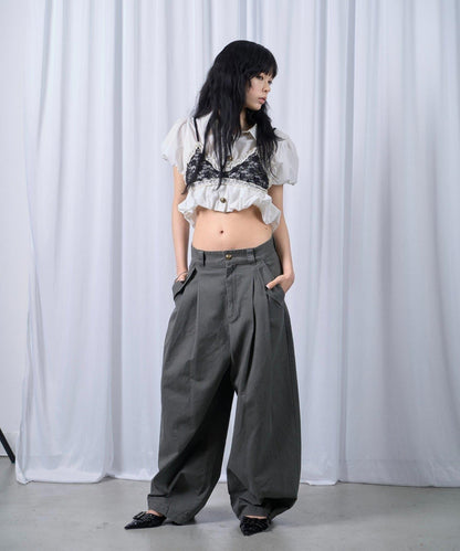 【SixM】BALLOON TWILL PT