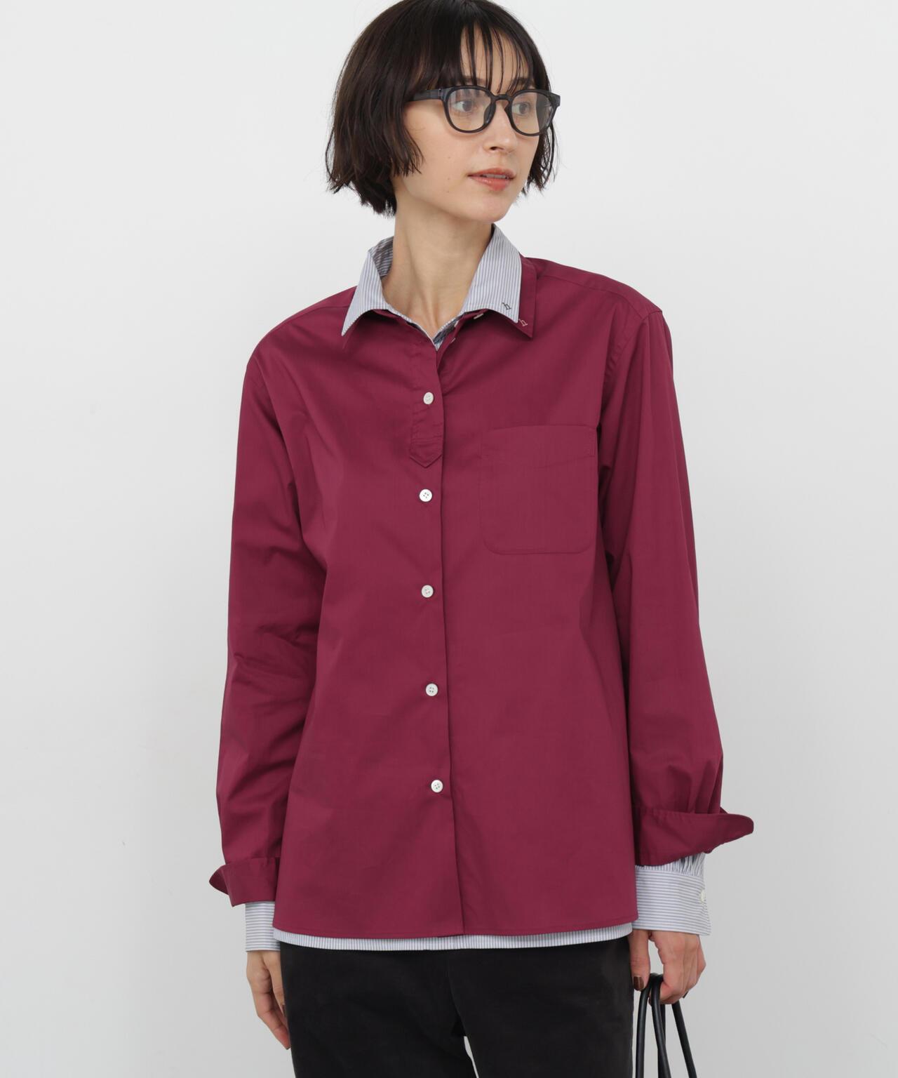 《ニューベーシック / 4カラー展開 / Good Price / 洗える》ポプリンレギュラーカラーシャツ