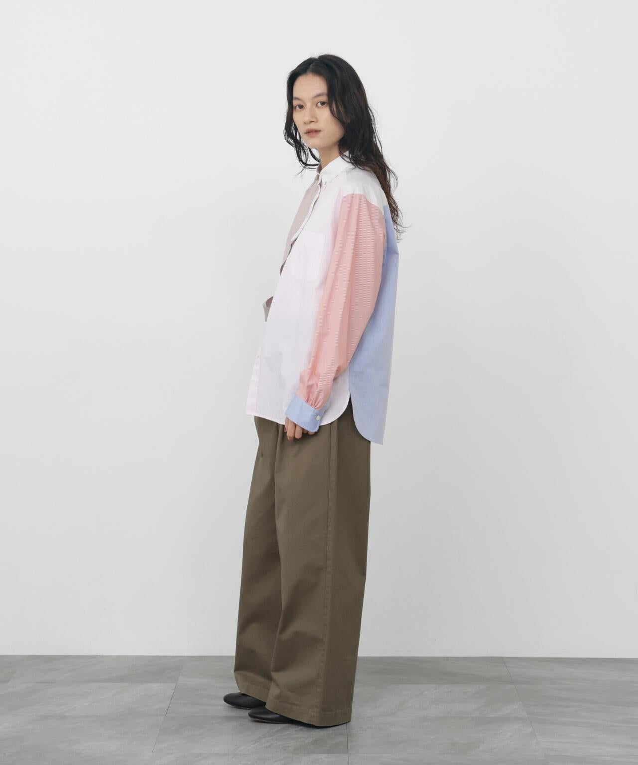 《ニューベーシック / 4カラー展開 / Good Price / 洗える》ポプリンレギュラーカラーシャツ