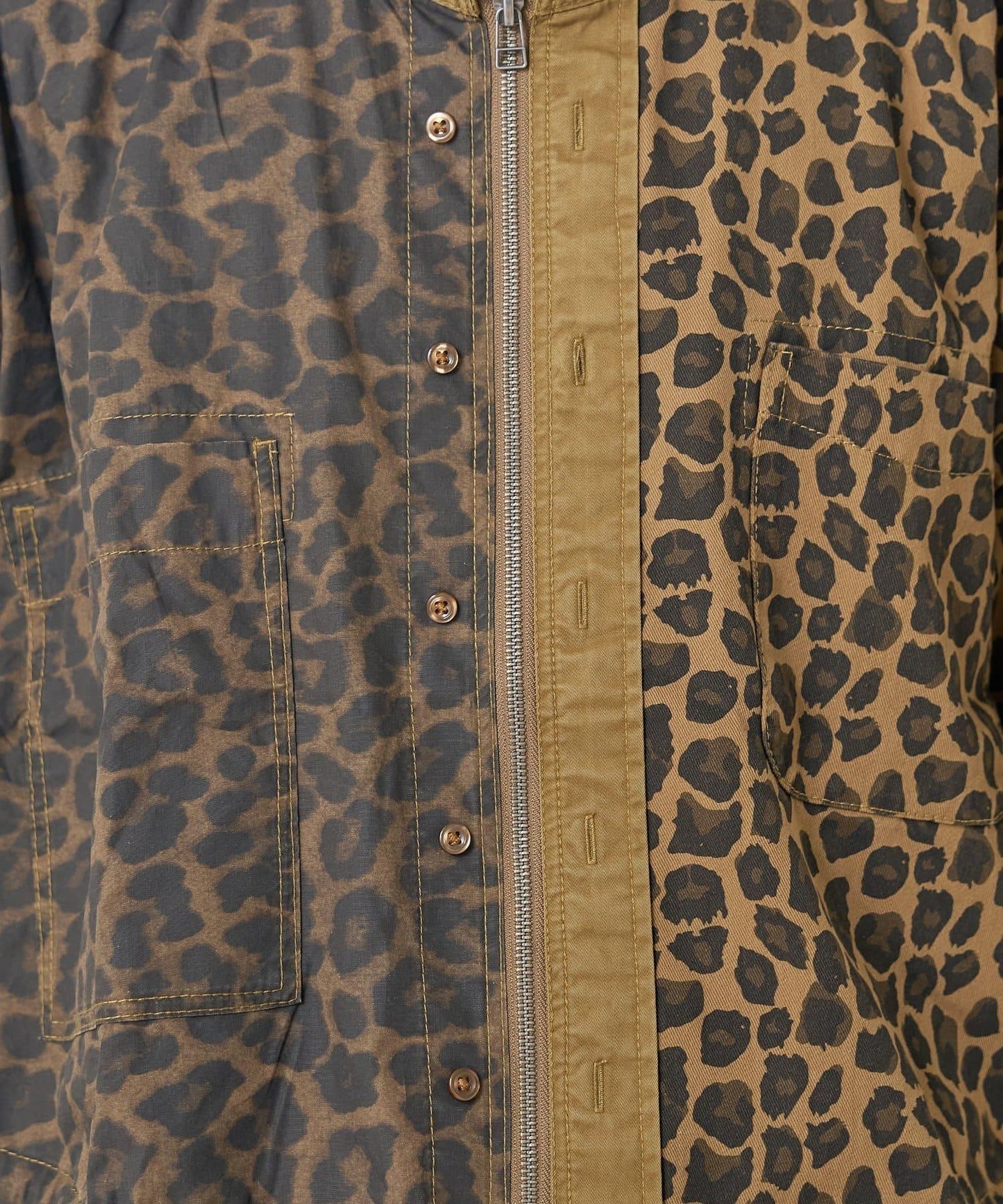 【etsinta】リメイクZIP柄シャツジャケット