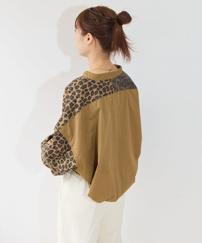 【etsinta】リメイクZIP柄シャツジャケット