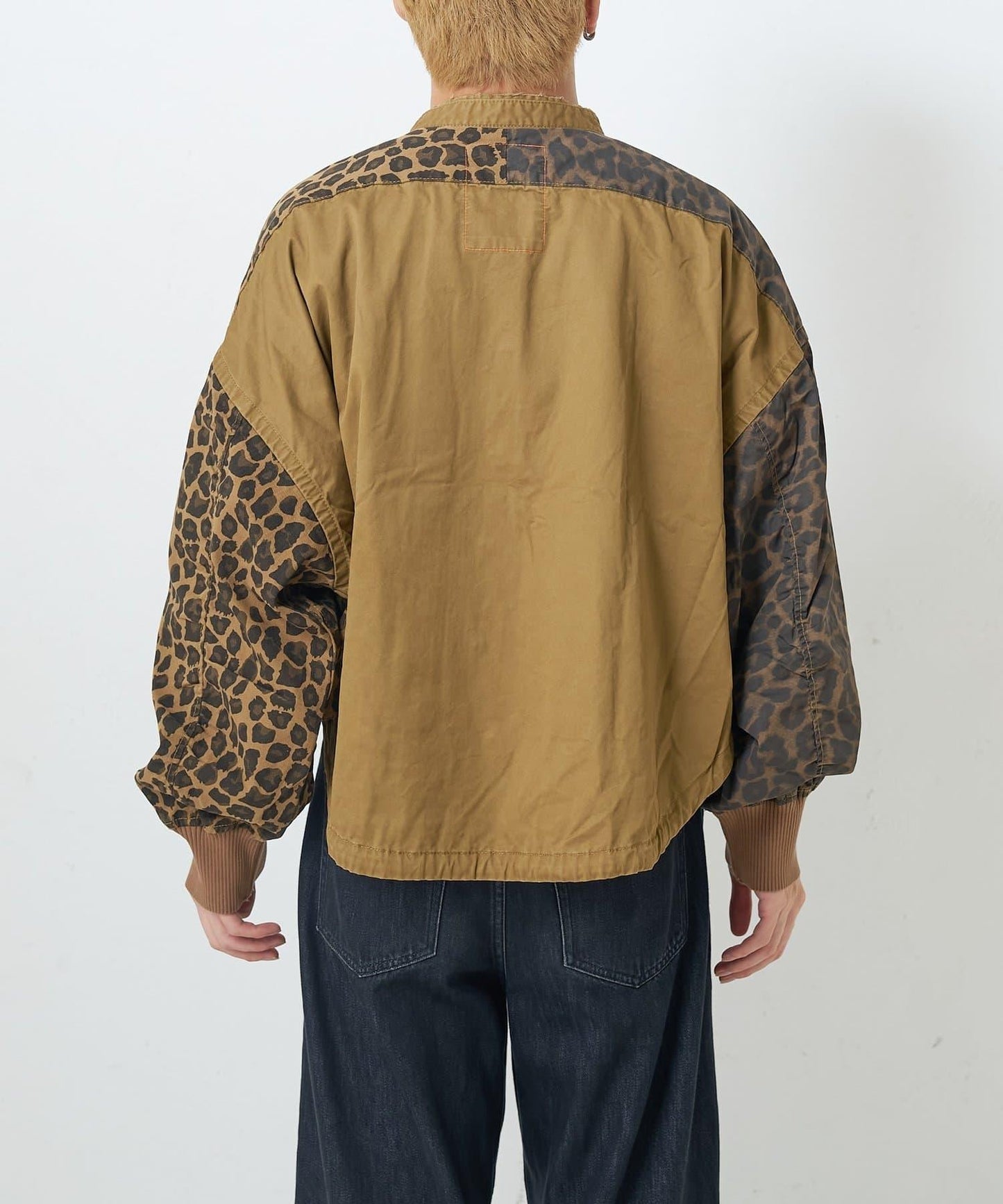 【etsinta】リメイクZIP柄シャツジャケット