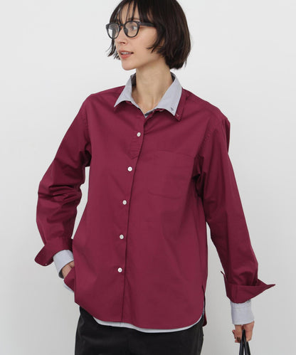《ニューベーシック / 4カラー展開 / Good Price / 洗える》ポプリンレギュラーカラーシャツ