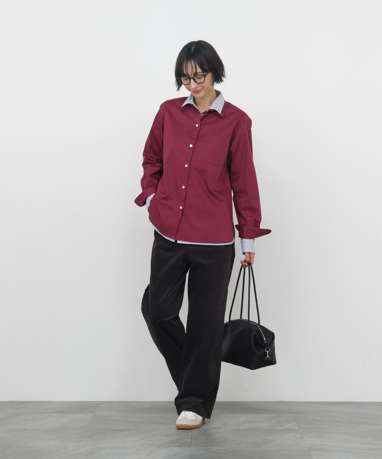 《ニューベーシック / 4カラー展開 / Good Price / 洗える》ポプリンレギュラーカラーシャツ
