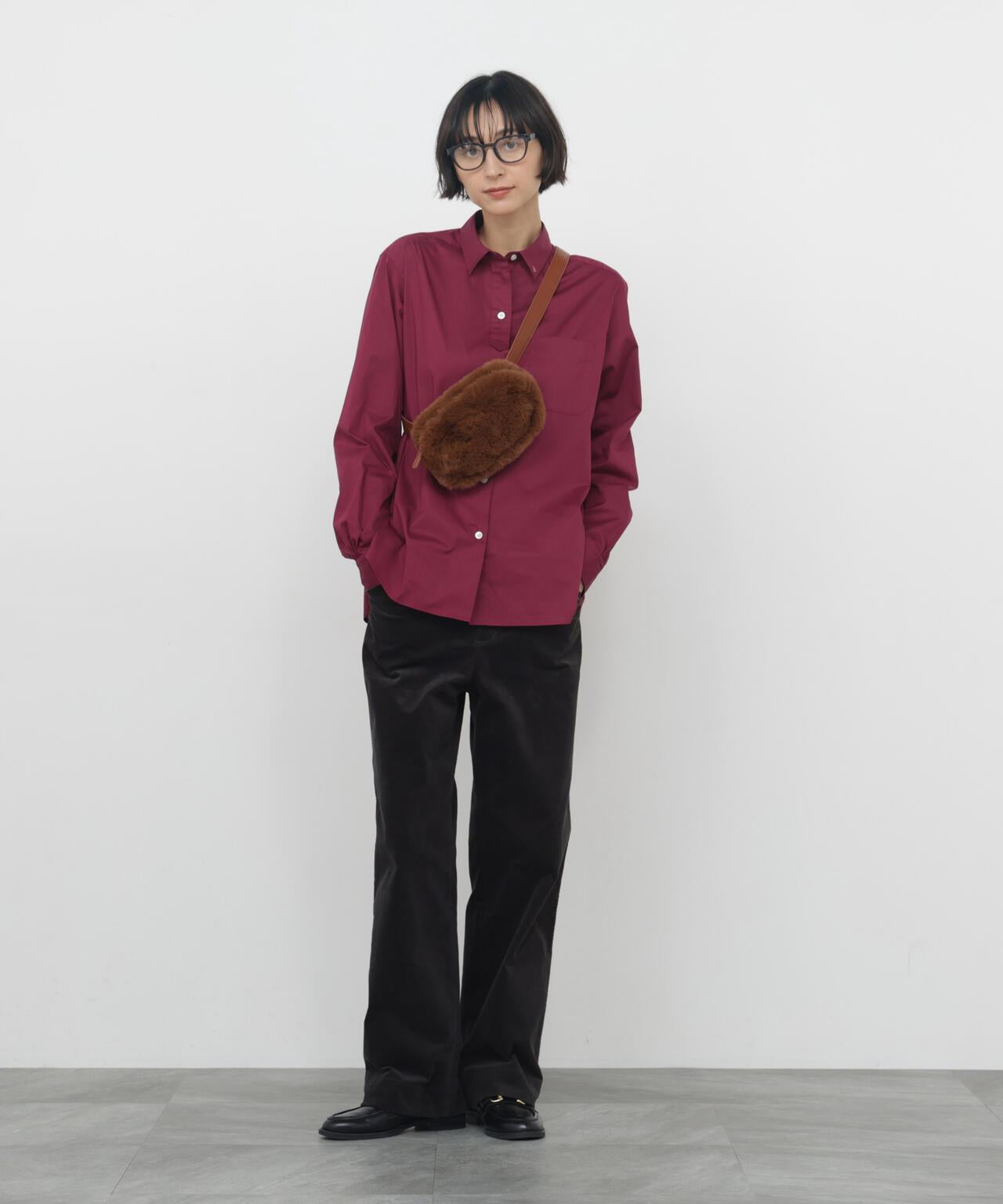 《ニューベーシック / 4カラー展開 / Good Price / 洗える》ポプリンレギュラーカラーシャツ