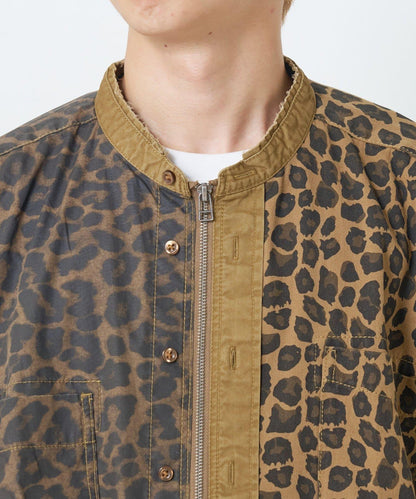 【etsinta】リメイクZIP柄シャツジャケット
