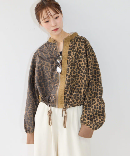 【etsinta】リメイクZIP柄シャツジャケット