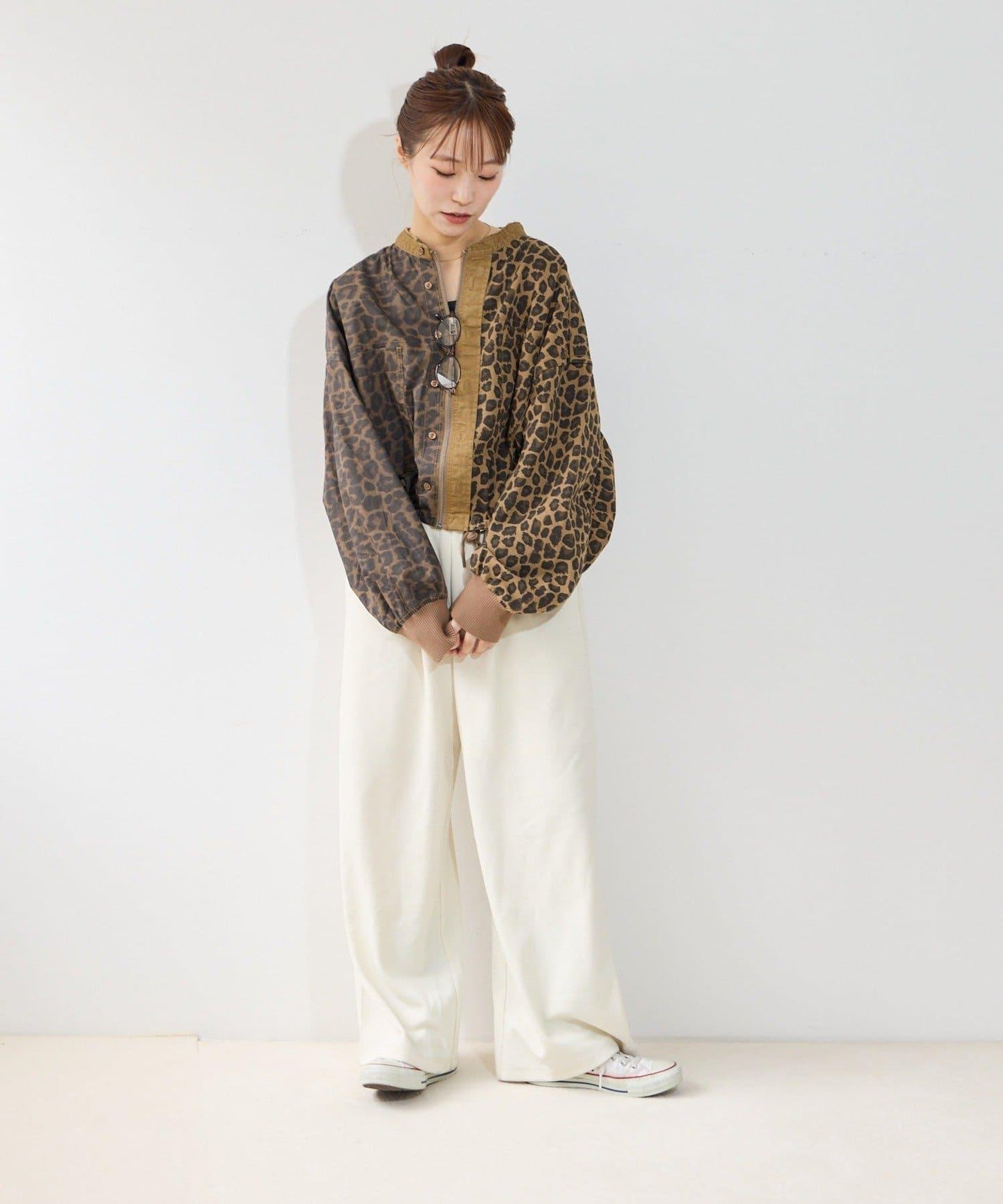 【etsinta】リメイクZIP柄シャツジャケット