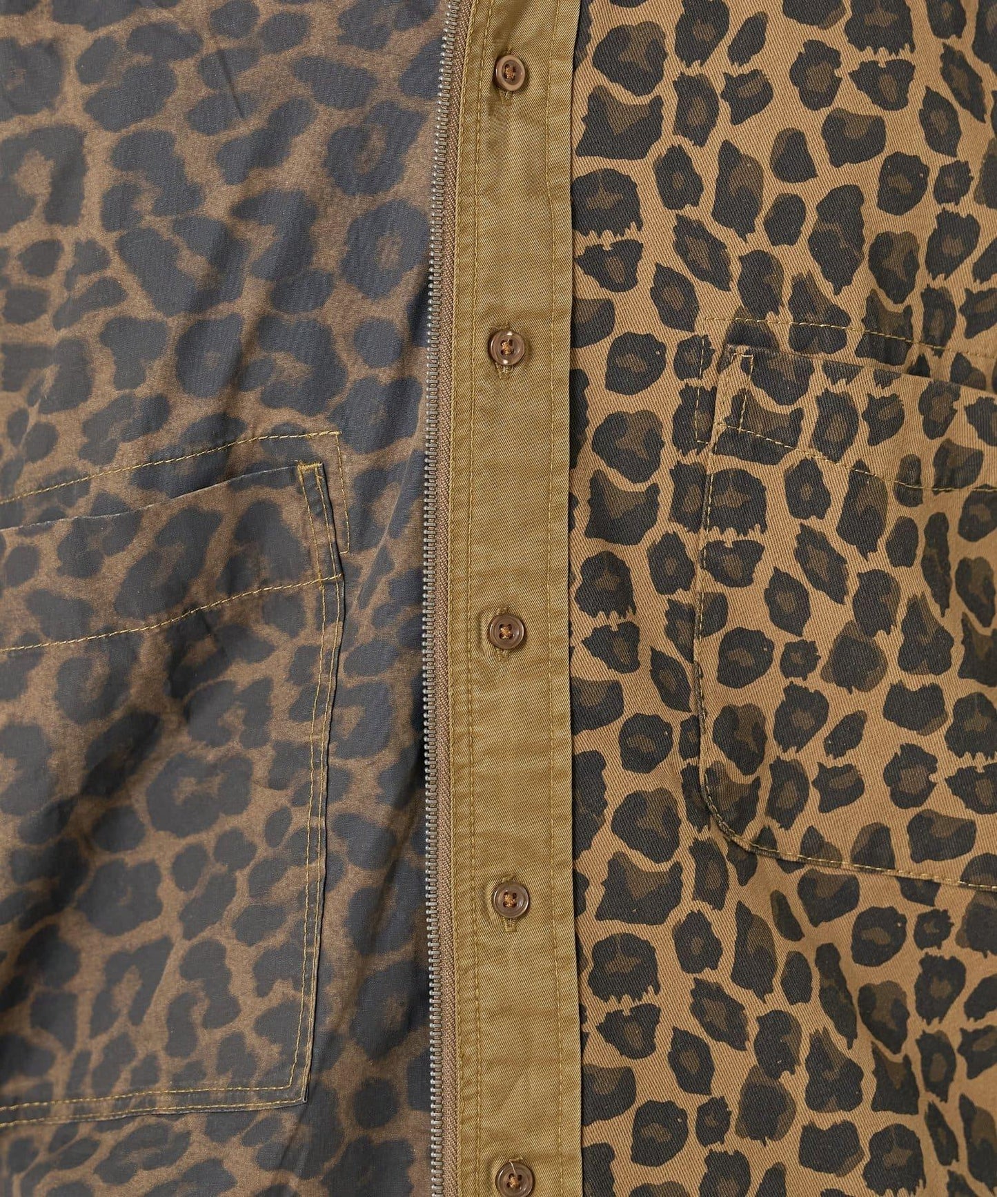 【etsinta】リメイクZIP柄シャツジャケット
