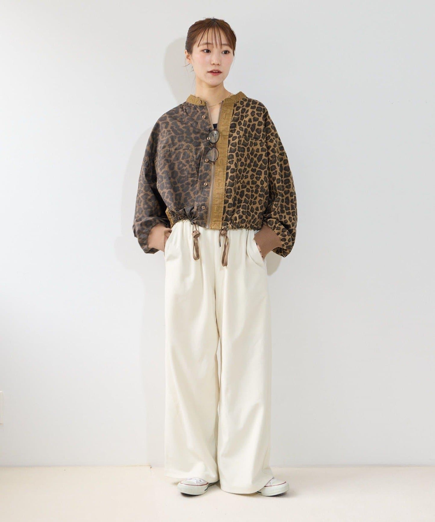 【etsinta】リメイクZIP柄シャツジャケット