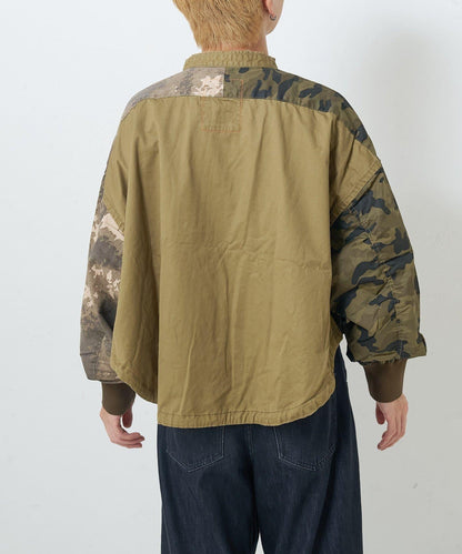 【etsinta】リメイクZIP柄シャツジャケット