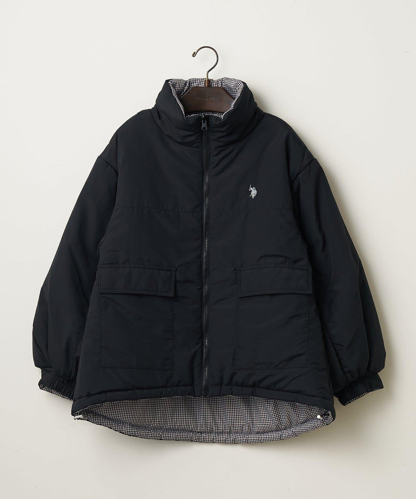 【US. POLO ASSN.】【M/Lサイズ】リバーシブル中綿ブルゾン