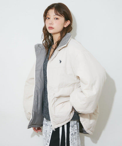 【US. POLO ASSN.】【M/Lサイズ】リバーシブル中綿ブルゾン