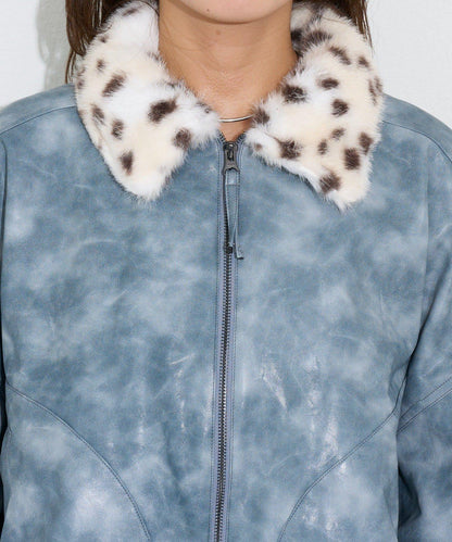 【エルフ×CIAOPANIC】#盛れ確フェイクレザージャケット