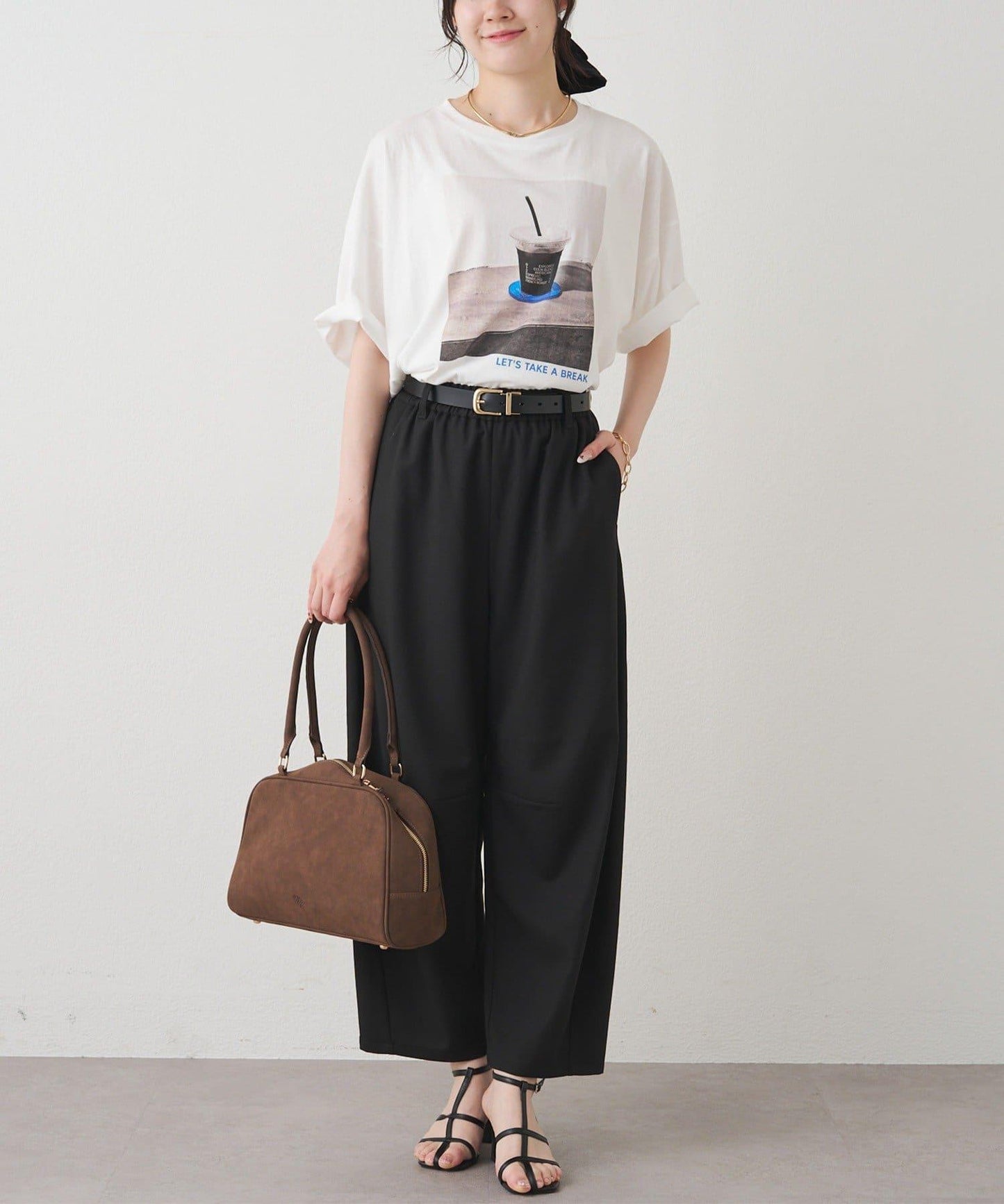 ストレッチカーブシルエットパンツ
