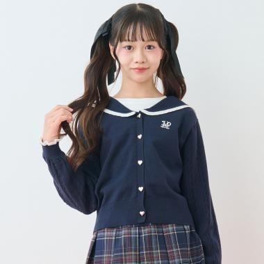 セーラーカーディガン×Tシャツセット