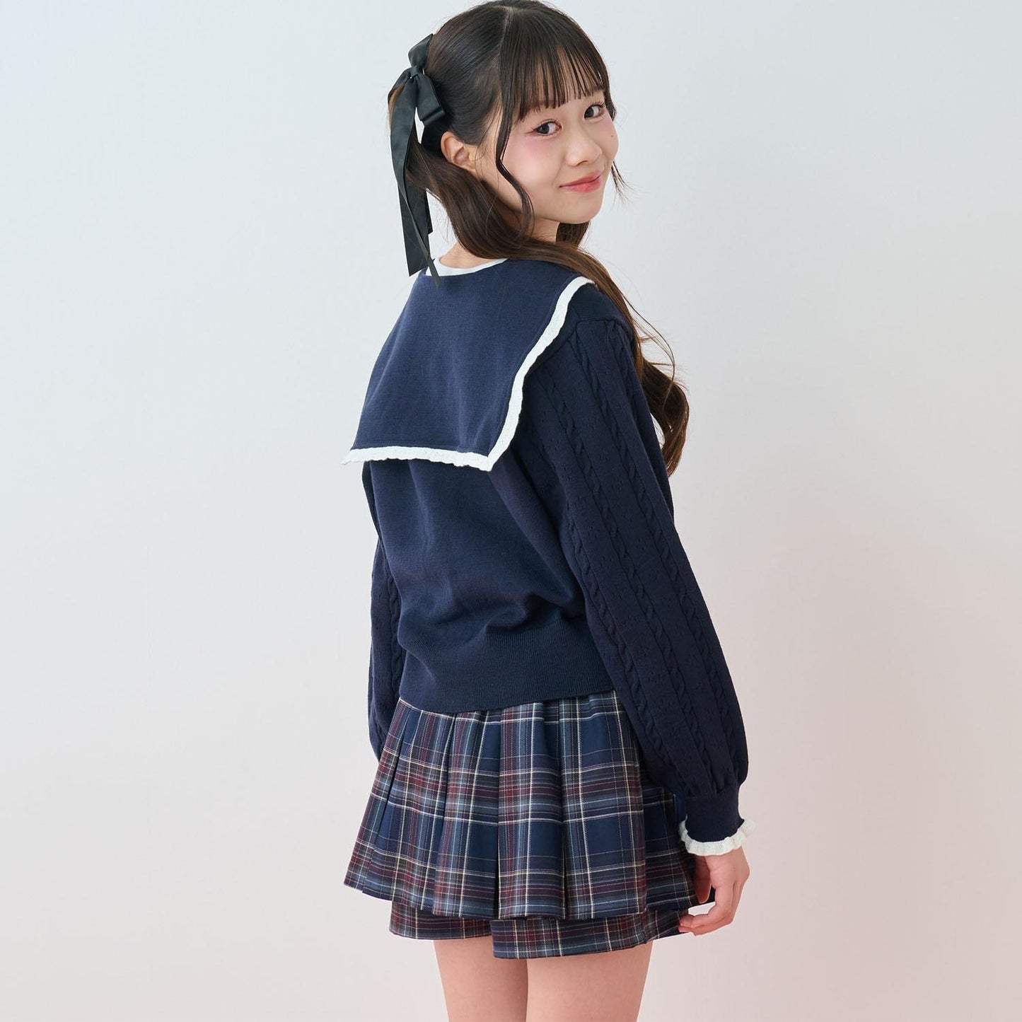 セーラーカーディガン×Tシャツセット